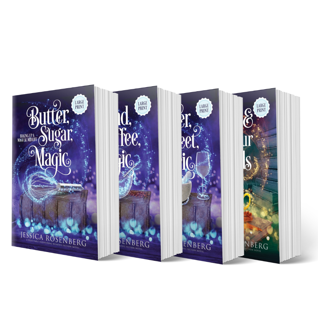 Baking Up a Magical Midlife Series - Witchy Paranormal Women's Fiction - 4 Book Bundle - Large Print Paperback Book Bundle