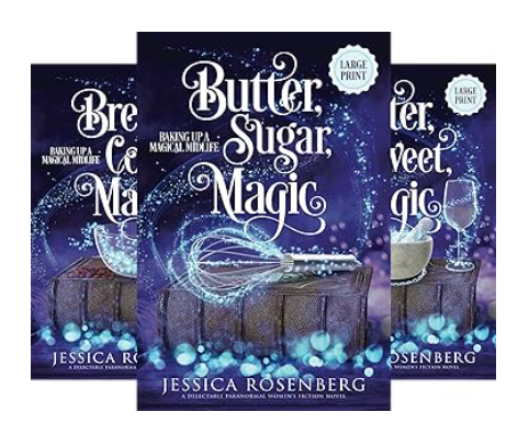 Baking Up a Magical Midlife Series - Witchy Paranormal Women's Fiction - 4 Book Bundle - Large Print Paperback Book Bundle