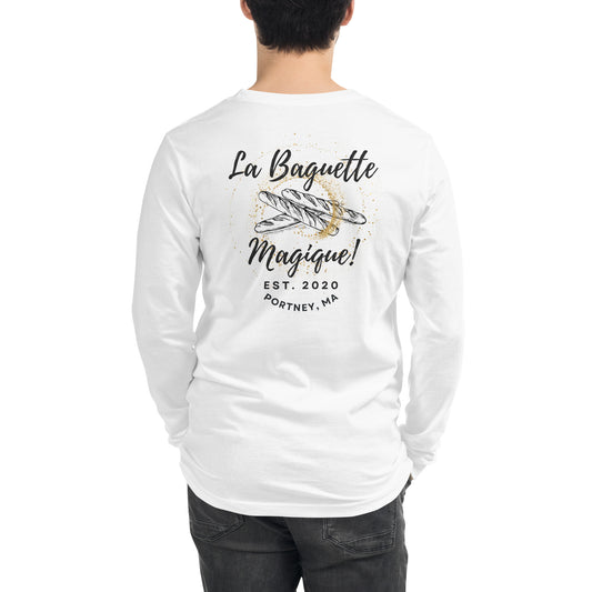 La Baguette Magique! Back Logo Unisex Long Sleeve Tee
