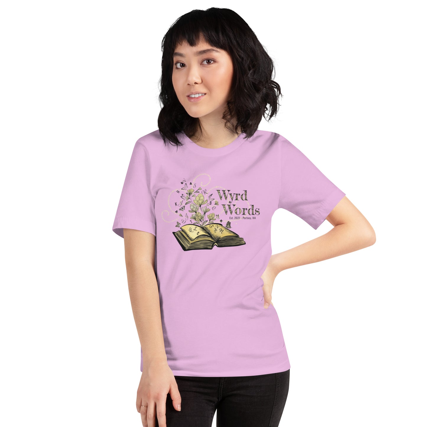 'Wyrd Words' T-Shirt with logo from the Wyrd Words & Witchcraft Series Bookshop - Unisex t-shirt