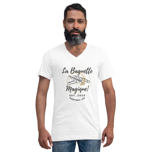 La Baguette Magique! 'STAFF' Unisex Short Sleeve V-Neck T-Shirt