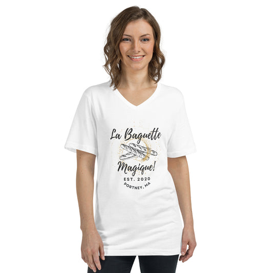 La Baguette Magique! 'SUPER FAN' Unisex Short Sleeve V-Neck T-Shirt