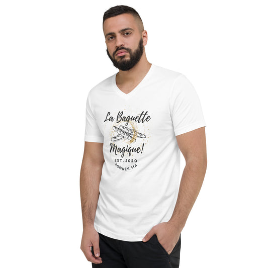 La Baguette Magique! 'Blank Back' Unisex Short Sleeve V-Neck T-Shirt