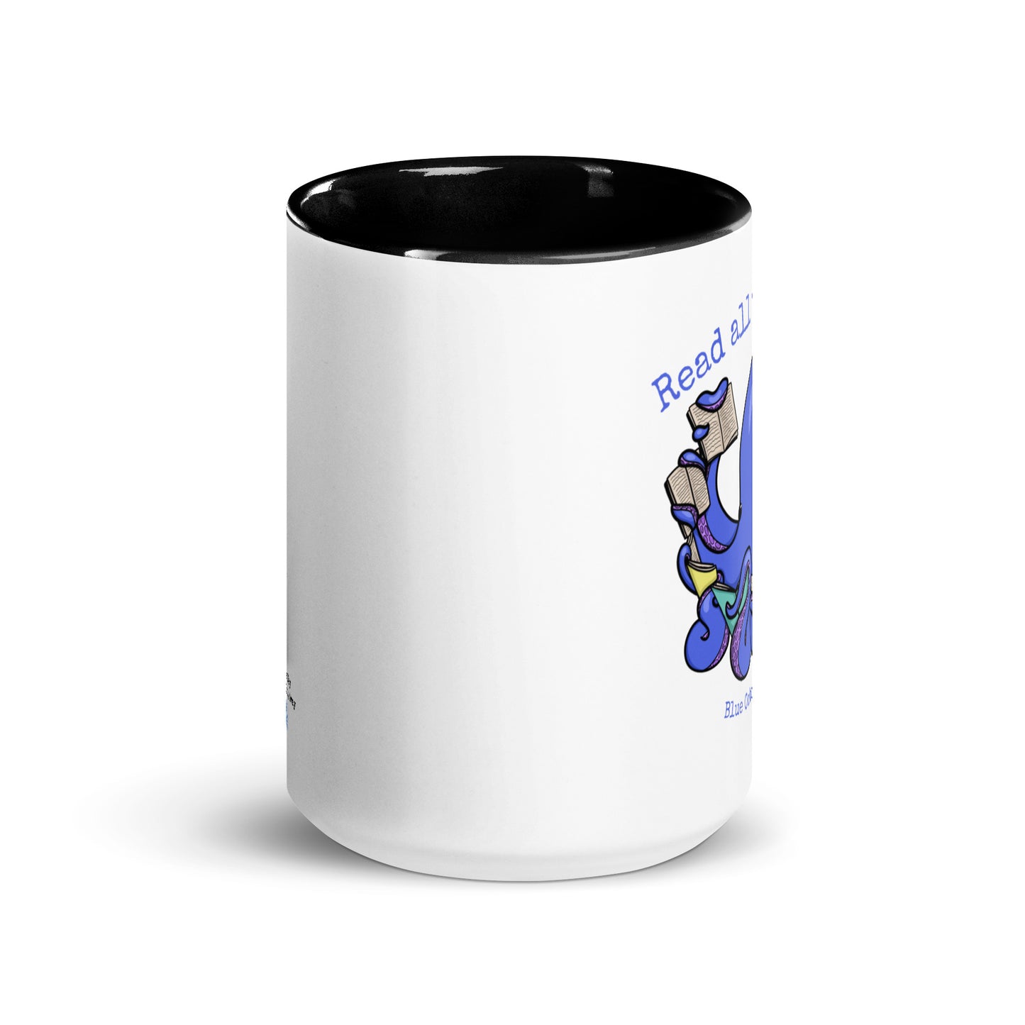 'Read All the Books' Blue Octopus Mug