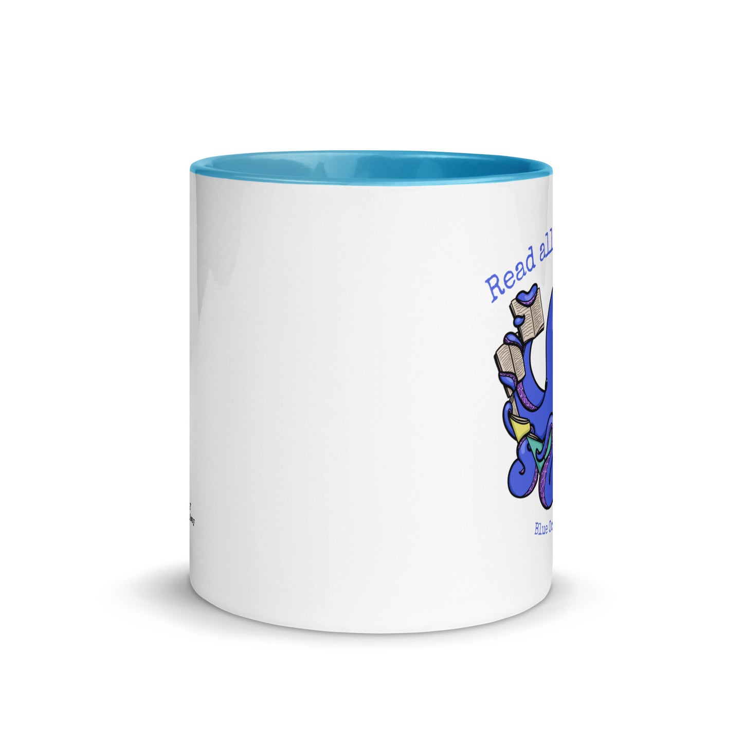 'Read All the Books' Blue Octopus Mug