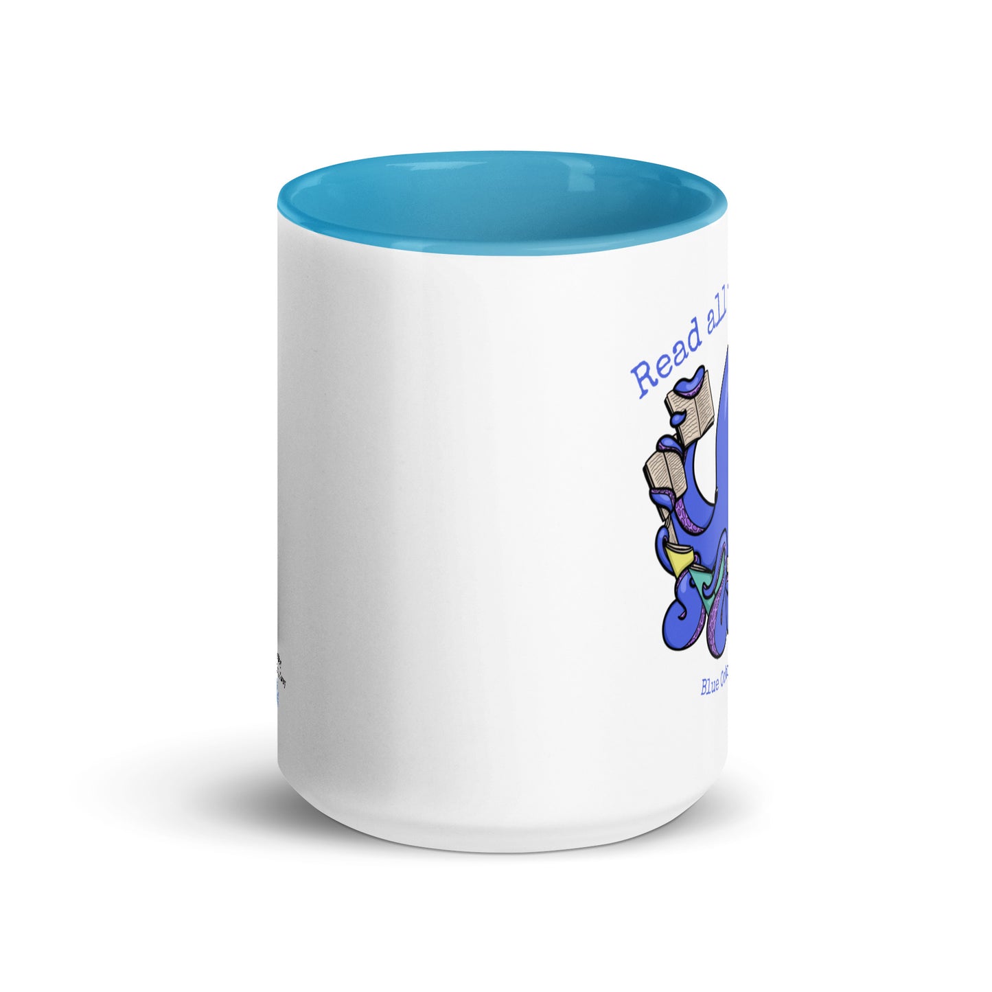 'Read All the Books' Blue Octopus Mug
