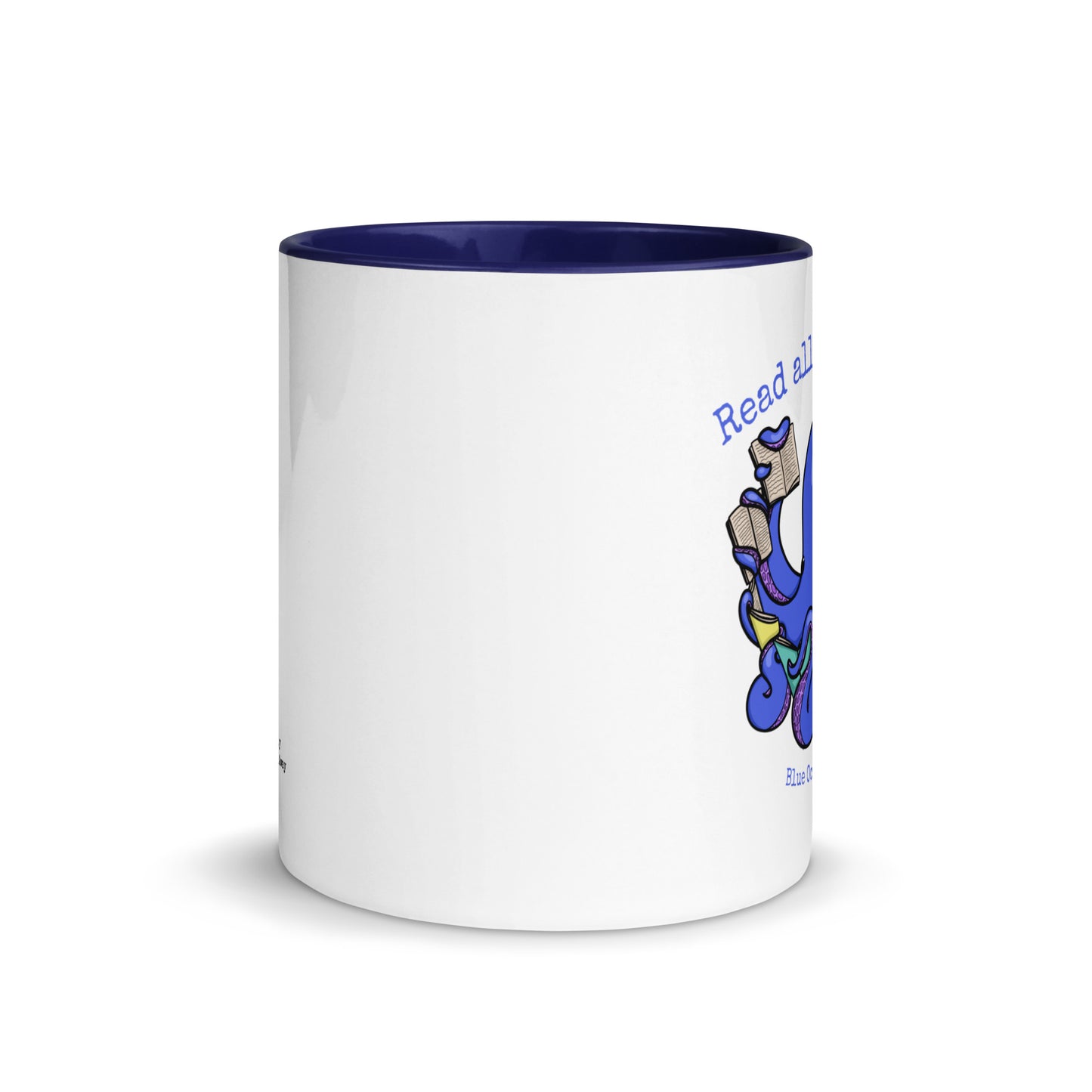 'Read All the Books' Blue Octopus Mug