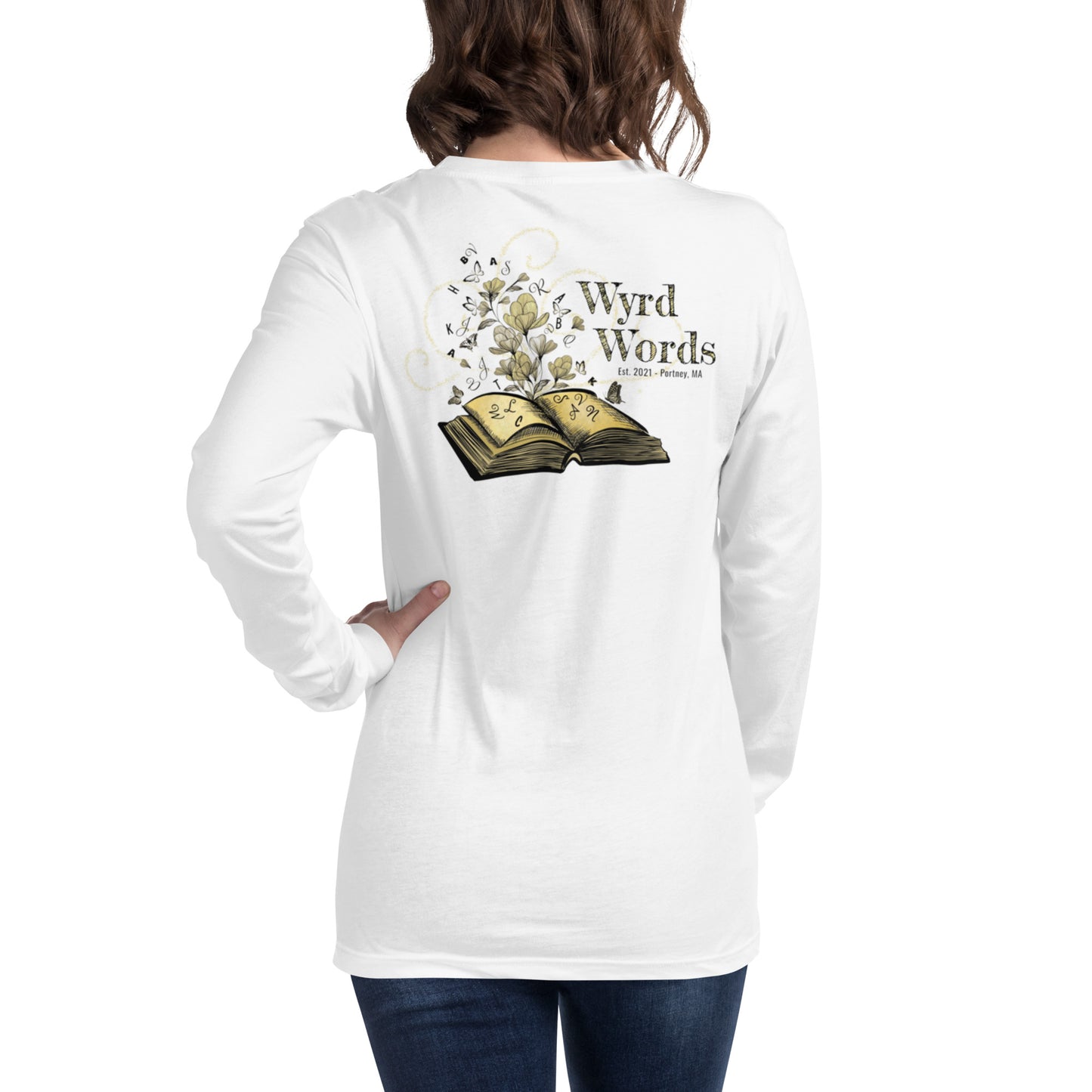 Wyrd Words Back Logo Unisex Long Sleeve Tee