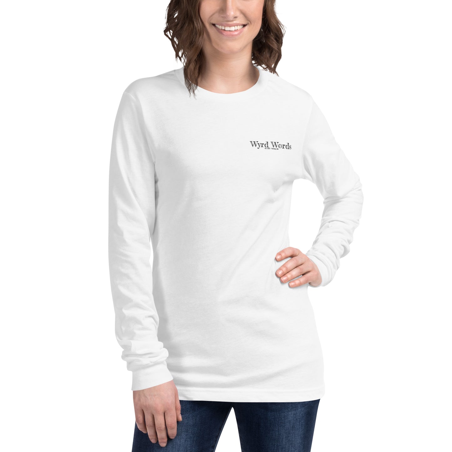 Wyrd Words Back Logo Unisex Long Sleeve Tee