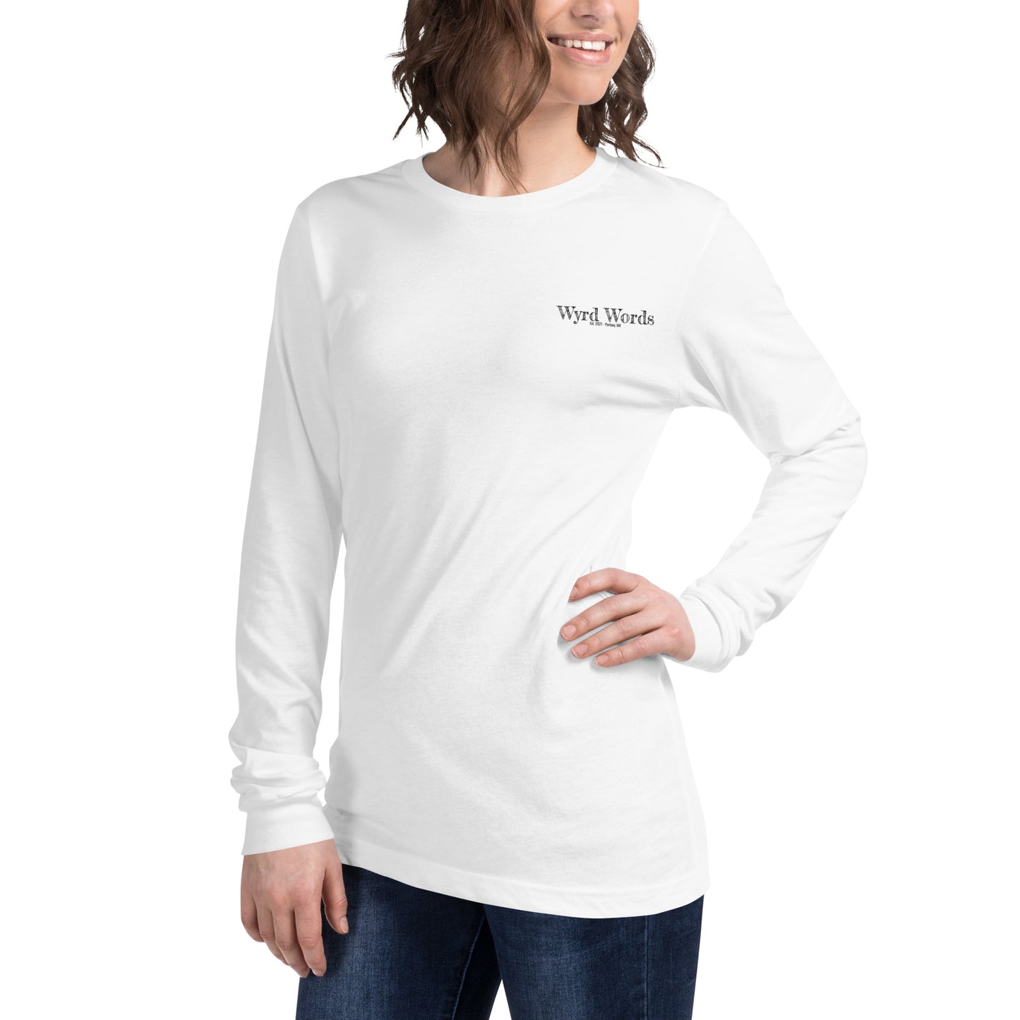 Wyrd Words Back Logo Unisex Long Sleeve Tee