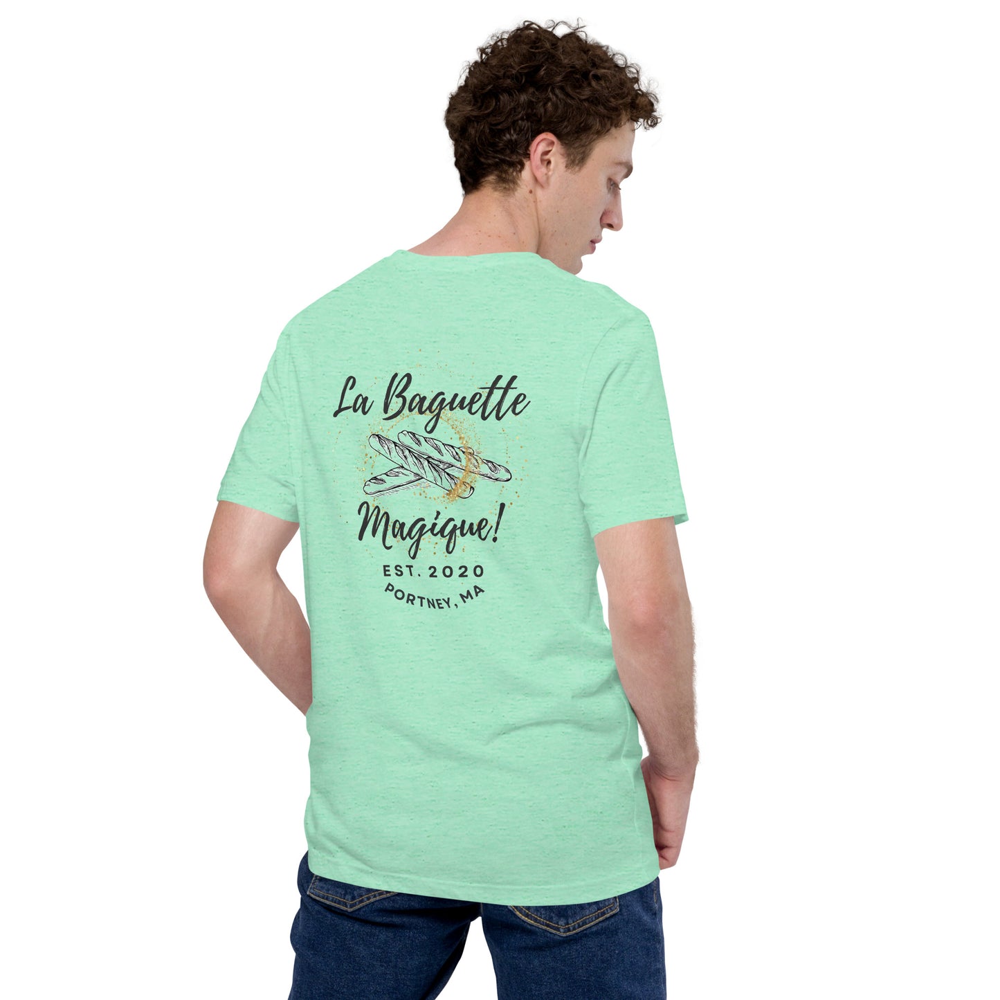 La Baguette Magique! Back Logo Unisex t-shirt