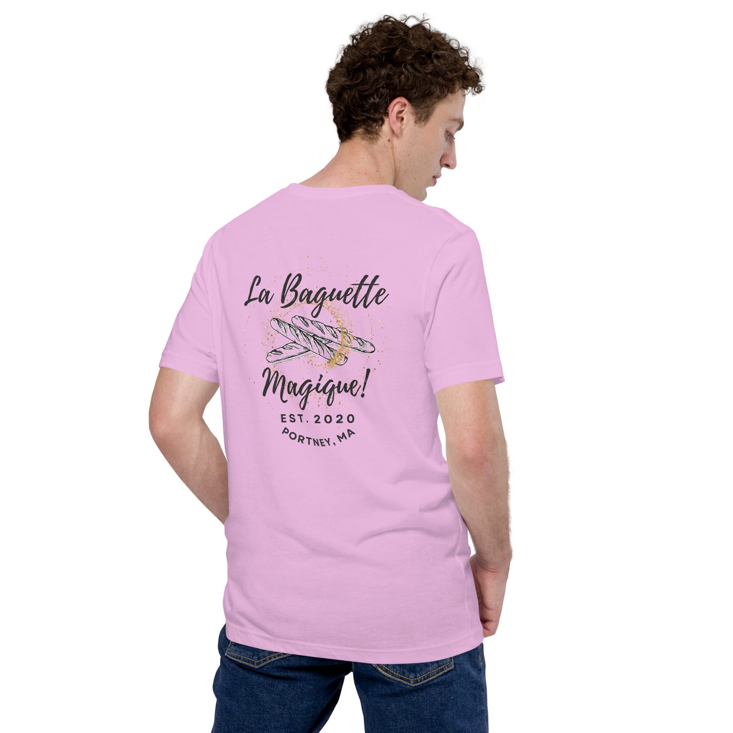 La Baguette Magique! Back Logo Unisex t-shirt